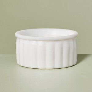 Ribbed Milk Glass Trinket Dish White –‎ Hearth & Hand Magnolia, Target 2023